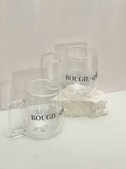 BOUGIE-ISH DOUBLE WALL GLASS MUG